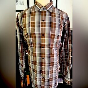 Tommy Bahama Plaid Long Sleeve Shirt. Extra Large. New With Tags.